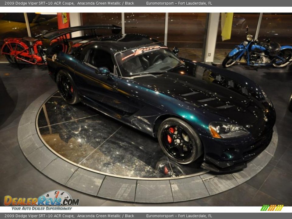 2009 Dodge Viper SRT-10 ACR Coupe Anaconda Green Metallic / Black Photo #13