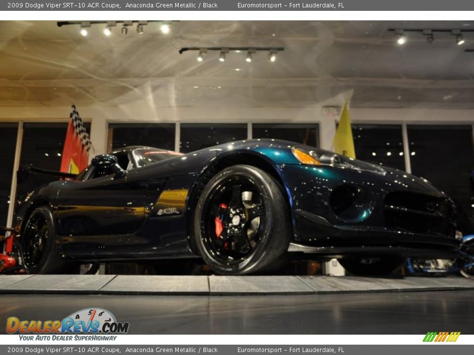 2009 Dodge Viper SRT-10 ACR Coupe Anaconda Green Metallic / Black Photo #15