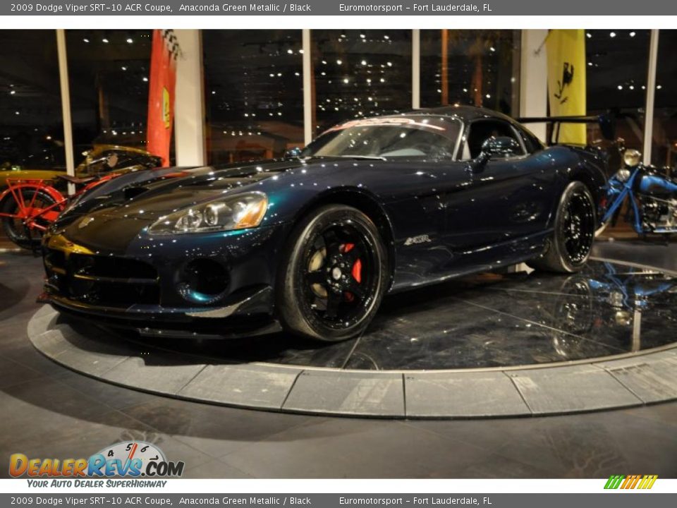 2009 Dodge Viper SRT-10 ACR Coupe Anaconda Green Metallic / Black Photo #20