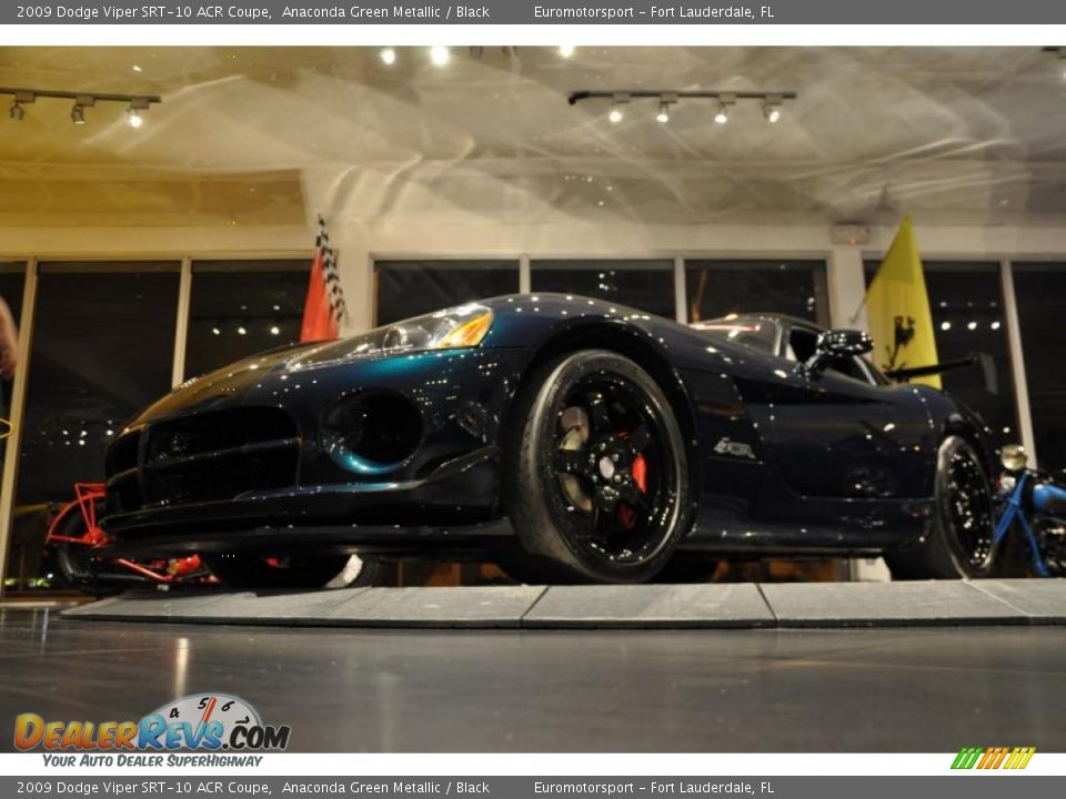 2009 Dodge Viper SRT-10 ACR Coupe Anaconda Green Metallic / Black Photo #21