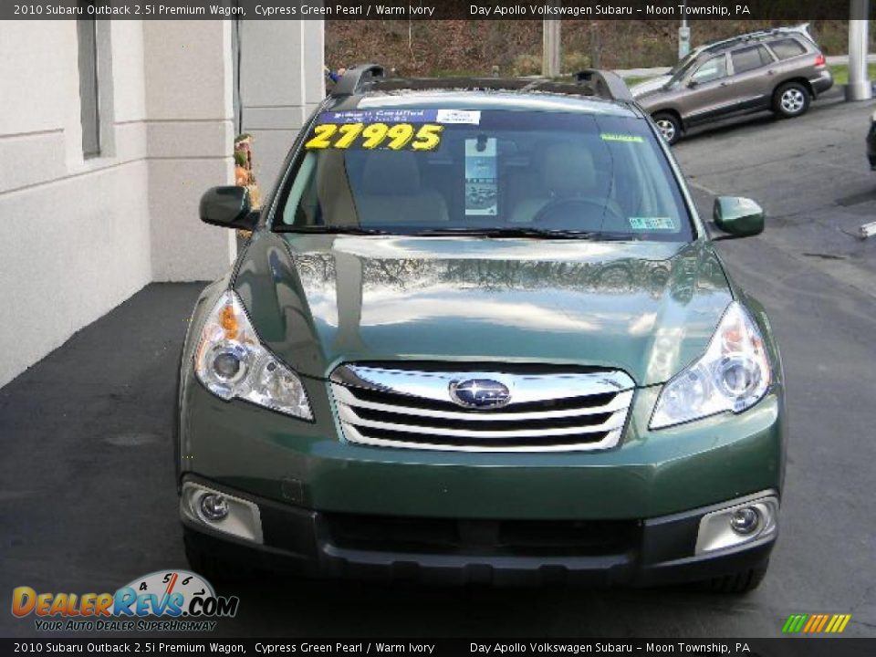 2010 Subaru Outback 2.5i Premium Wagon Cypress Green Pearl / Warm Ivory Photo #8