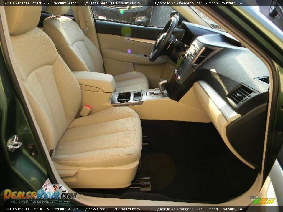 Warm Ivory Interior - 2010 Subaru Outback 2.5i Premium Wagon Photo #18