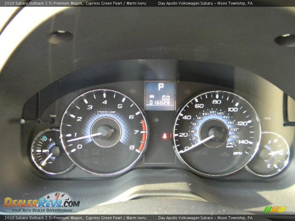 2010 Subaru Outback 2.5i Premium Wagon Gauges Photo #30