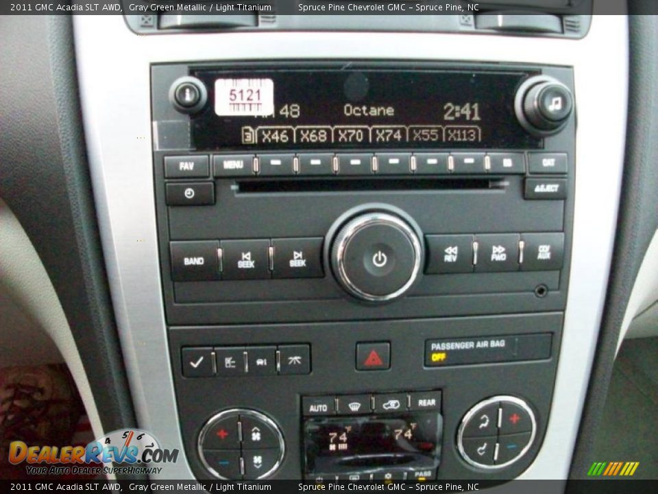 Controls of 2011 GMC Acadia SLT AWD Photo #13