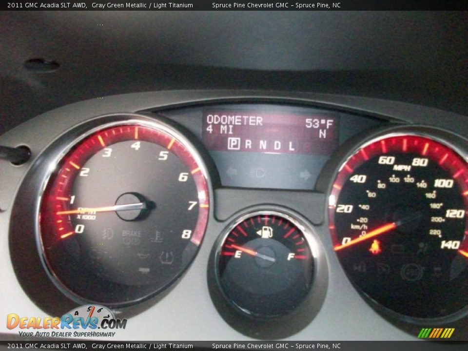 2011 GMC Acadia SLT AWD Gray Green Metallic / Light Titanium Photo #15