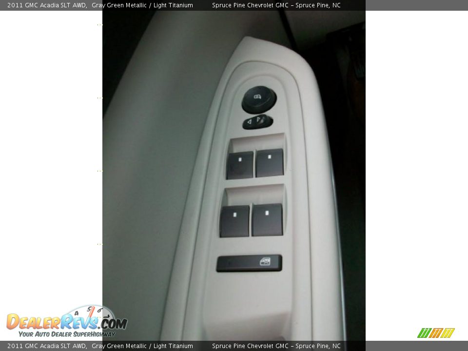 2011 GMC Acadia SLT AWD Gray Green Metallic / Light Titanium Photo #16