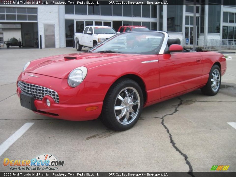 2005 Ford Thunderbird Premium Roadster Torch Red / Black Ink Photo #1