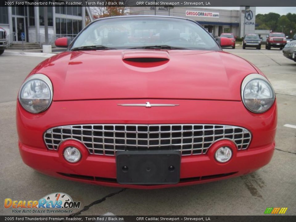 2005 Ford Thunderbird Premium Roadster Torch Red / Black Ink Photo #5