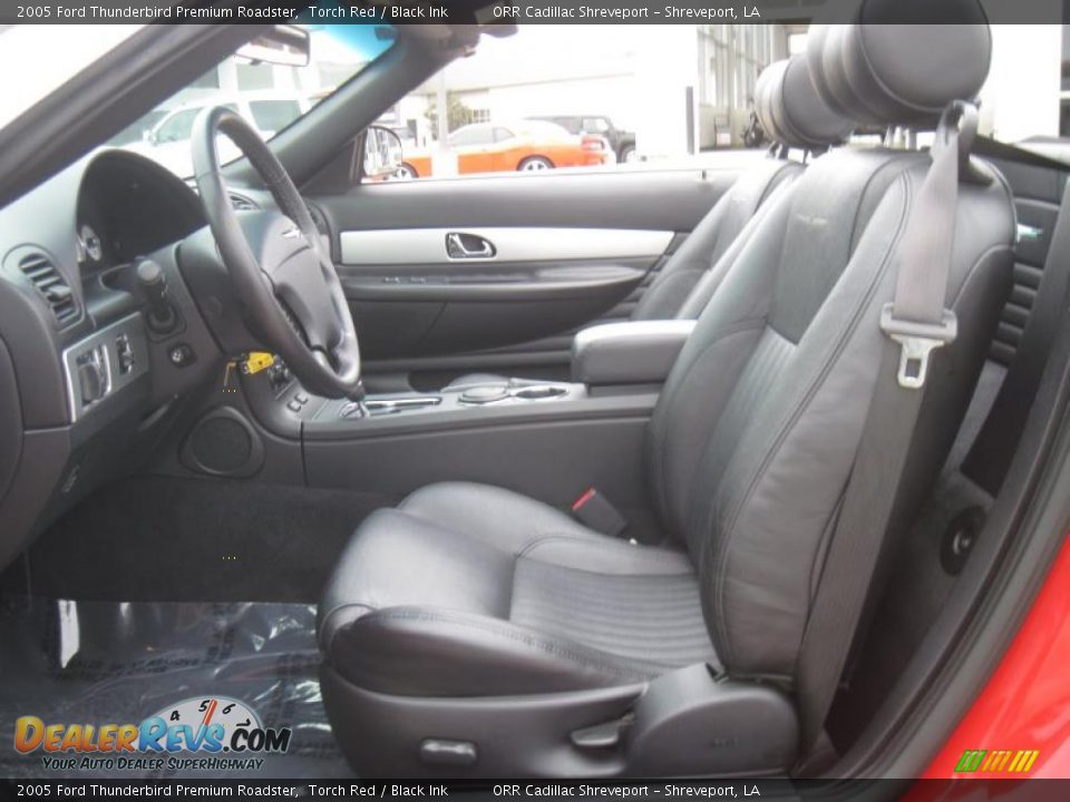 Black Ink Interior - 2005 Ford Thunderbird Premium Roadster Photo #8
