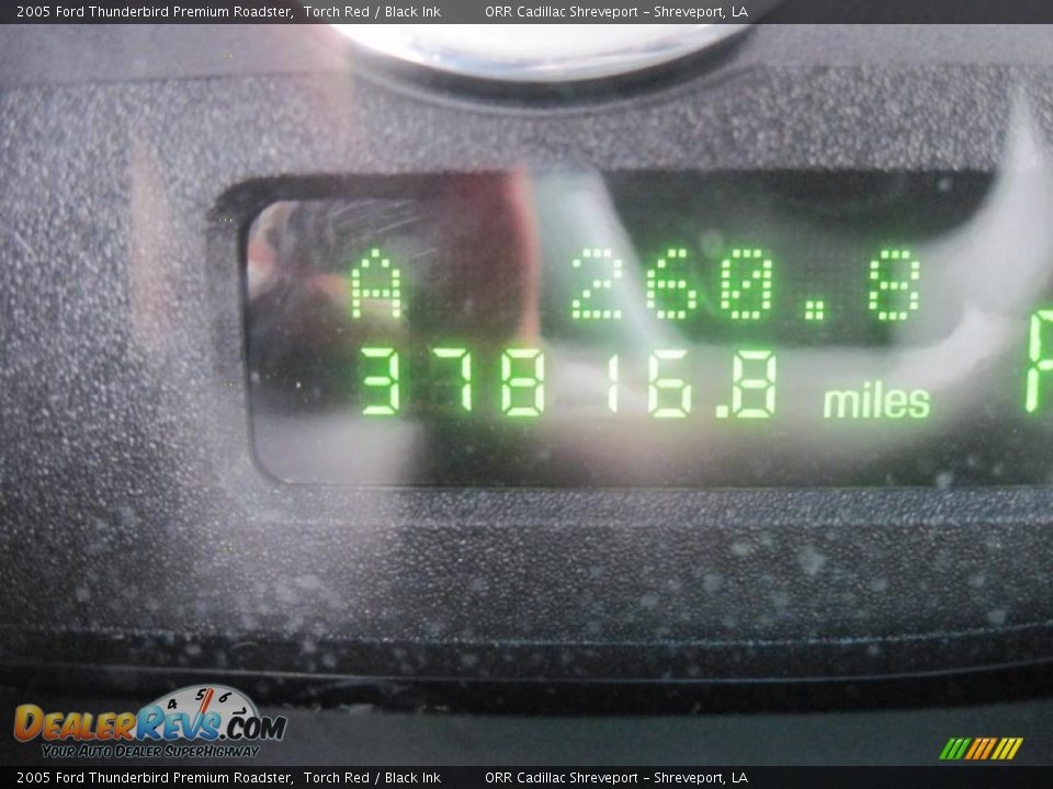 2005 Ford Thunderbird Premium Roadster Torch Red / Black Ink Photo #11