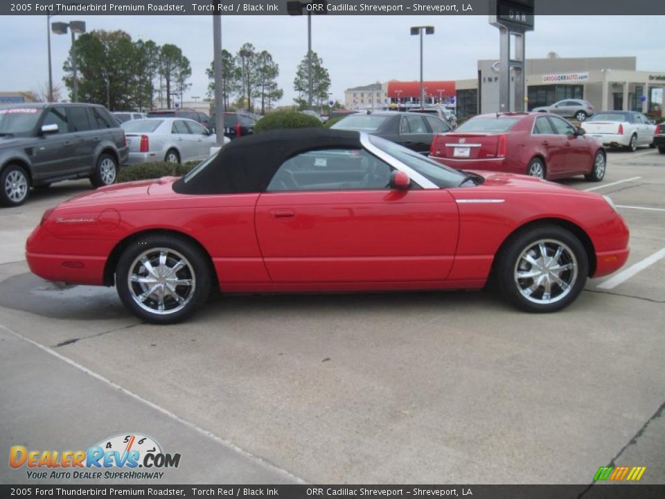 2005 Ford Thunderbird Premium Roadster Torch Red / Black Ink Photo #16