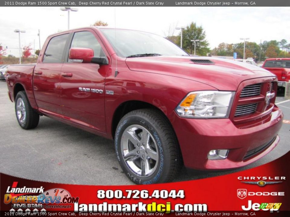 2011 Dodge Ram 1500 Sport Crew Cab Deep Cherry Red Crystal Pearl / Dark Slate Gray Photo #4
