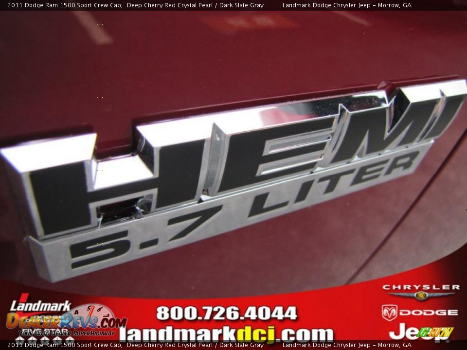 2011 Dodge Ram 1500 Sport Crew Cab Deep Cherry Red Crystal Pearl / Dark Slate Gray Photo #6
