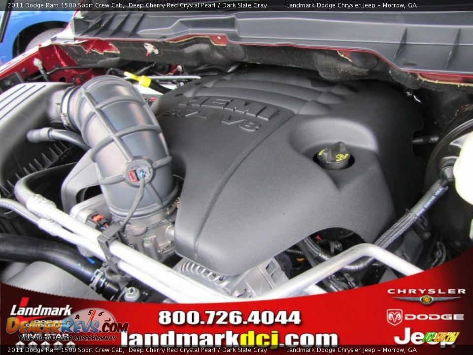 2011 Dodge Ram 1500 Sport Crew Cab Deep Cherry Red Crystal Pearl / Dark Slate Gray Photo #12
