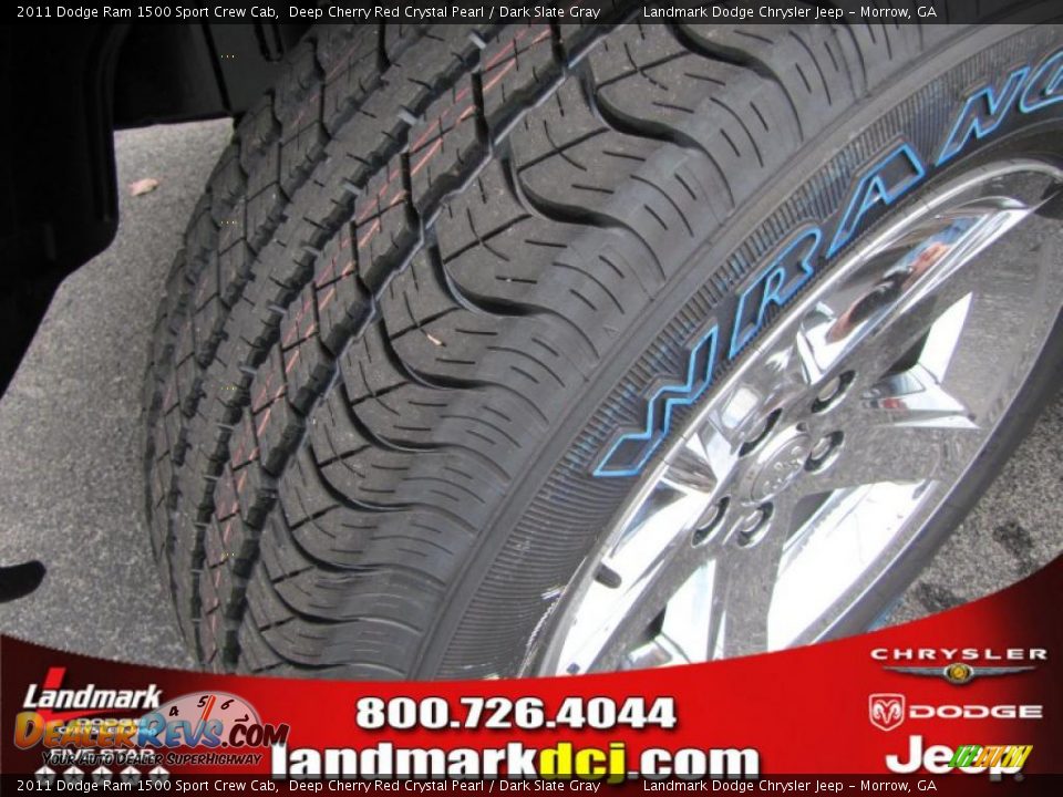 2011 Dodge Ram 1500 Sport Crew Cab Deep Cherry Red Crystal Pearl / Dark Slate Gray Photo #13