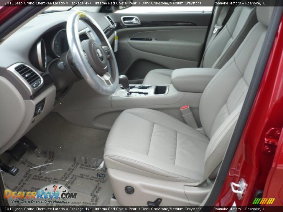 2011 Jeep Grand Cherokee Laredo X Package 4x4 Inferno Red Crystal Pearl / Dark Graystone/Medium Graystone Photo #5