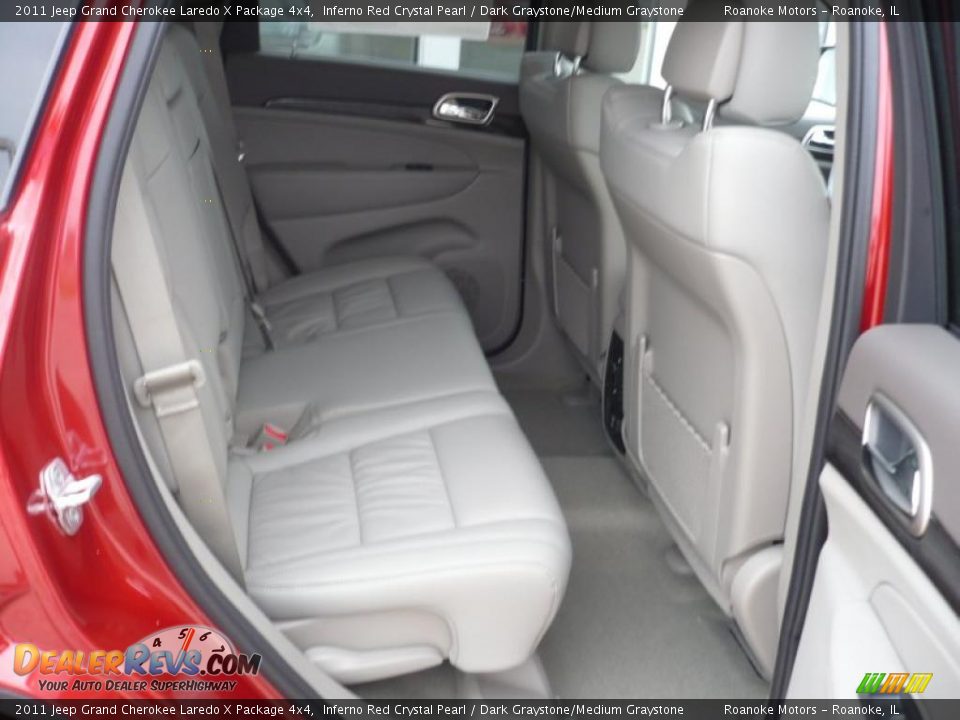 2011 Jeep Grand Cherokee Laredo X Package 4x4 Inferno Red Crystal Pearl / Dark Graystone/Medium Graystone Photo #16