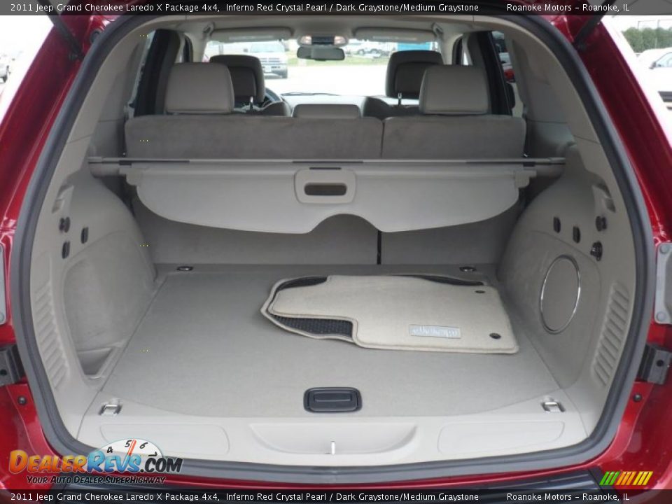 2011 Jeep Grand Cherokee Laredo X Package 4x4 Inferno Red Crystal Pearl / Dark Graystone/Medium Graystone Photo #17