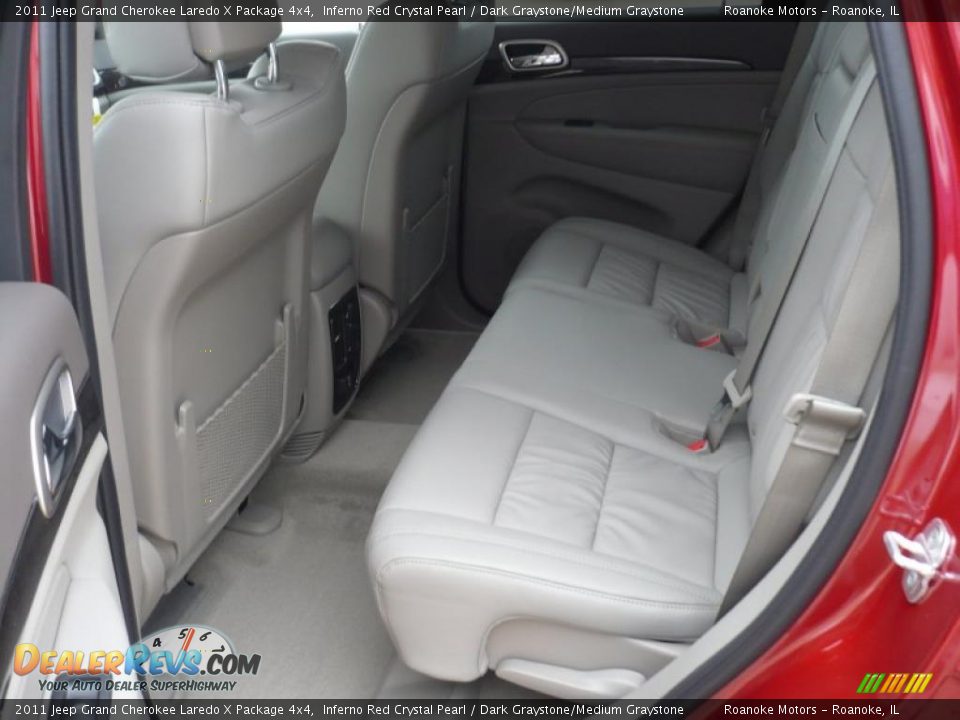 2011 Jeep Grand Cherokee Laredo X Package 4x4 Inferno Red Crystal Pearl / Dark Graystone/Medium Graystone Photo #18