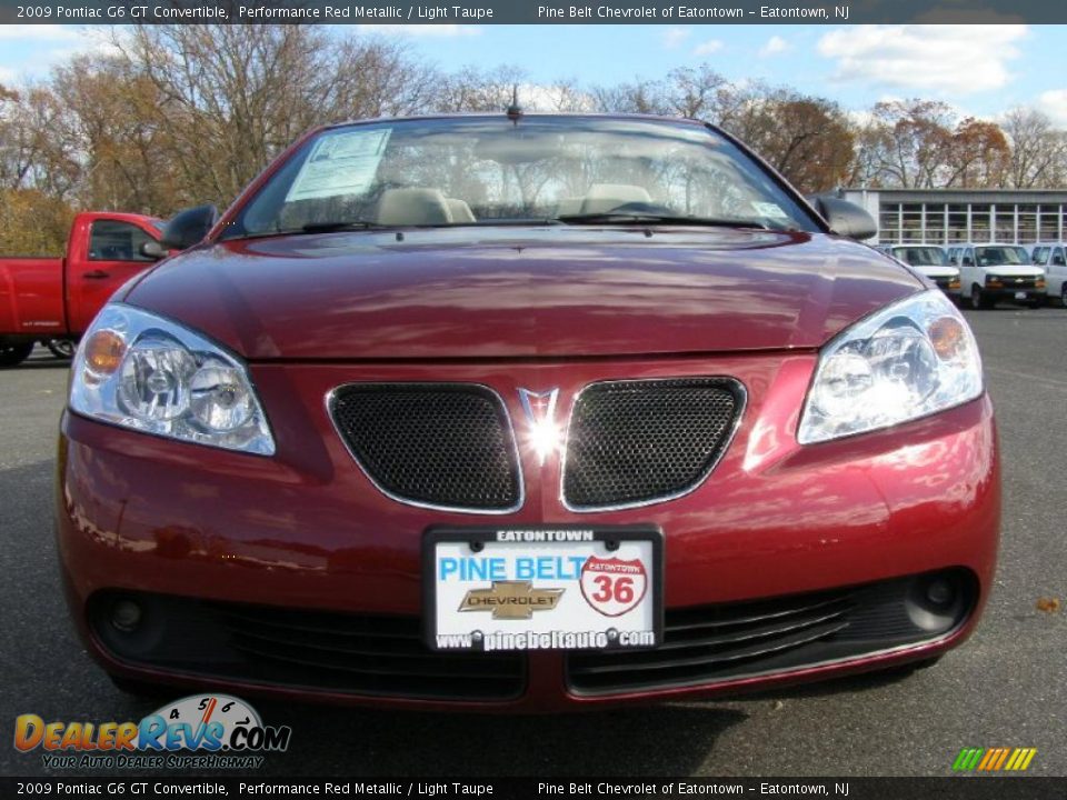 2009 Pontiac G6 GT Convertible Performance Red Metallic / Light Taupe Photo #2