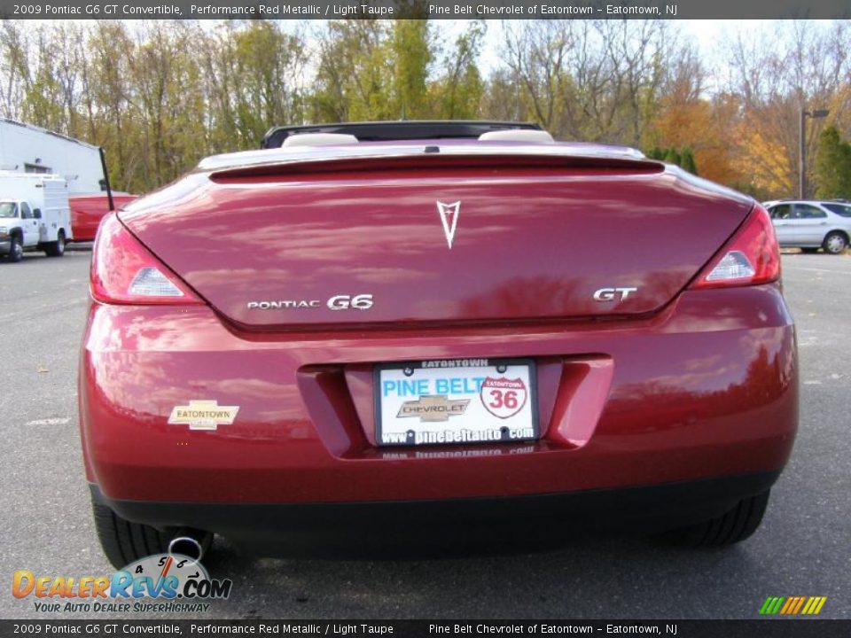 2009 Pontiac G6 GT Convertible Performance Red Metallic / Light Taupe Photo #6