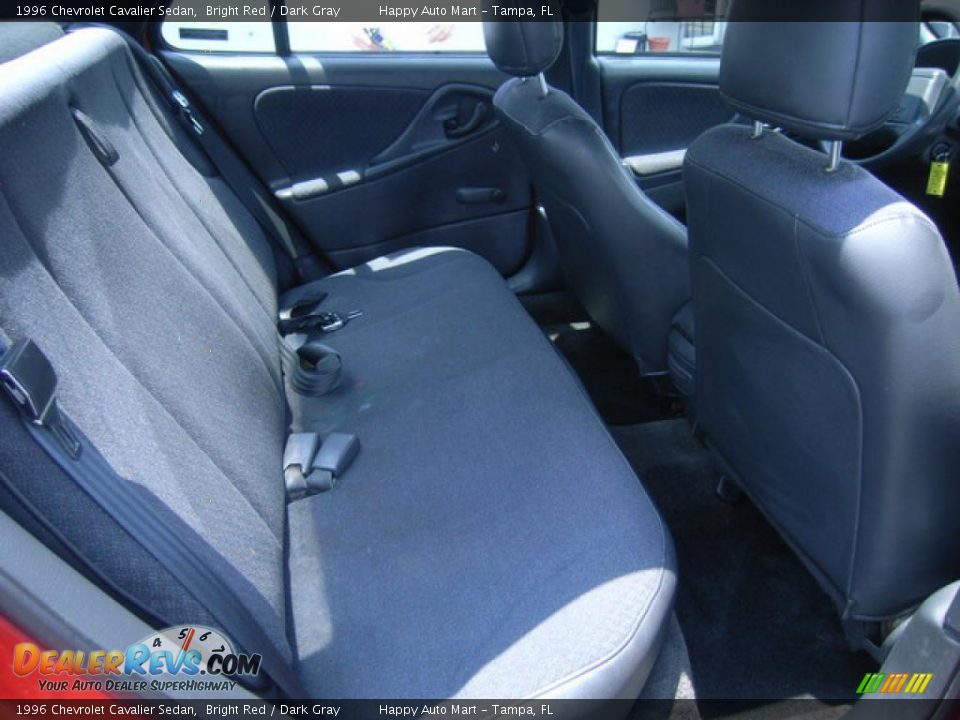 1996 Chevrolet Cavalier Sedan Bright Red / Dark Gray Photo #12