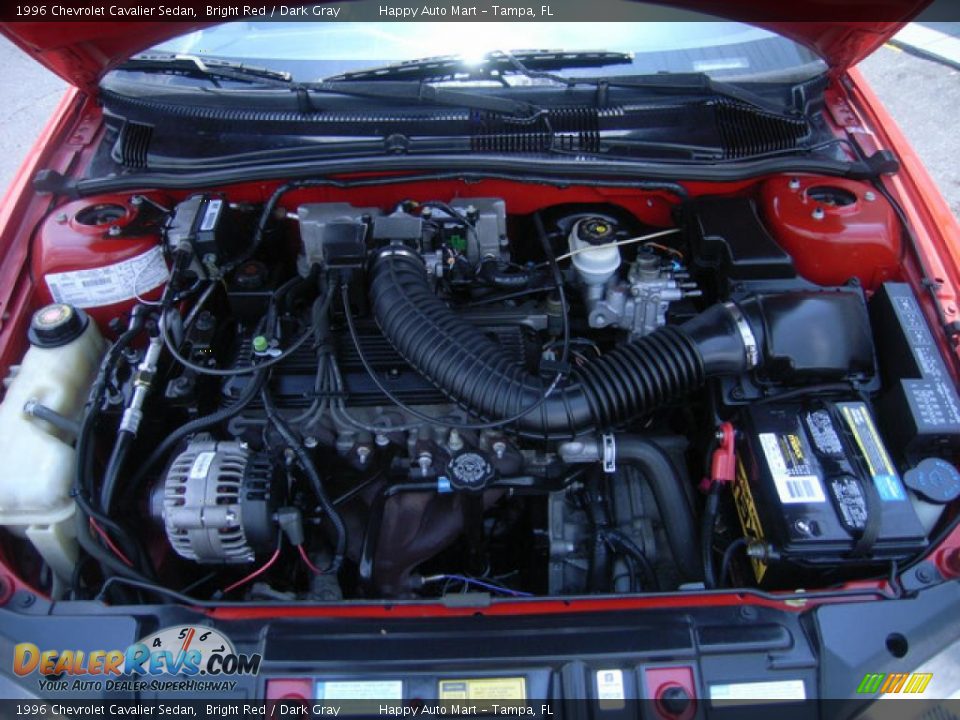 1996 Chevrolet Cavalier Sedan Bright Red / Dark Gray Photo #18