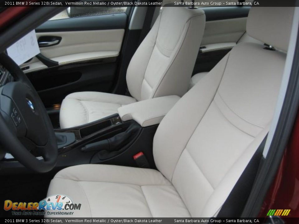 Oyster Black Dakota Leather Interior 2011 Bmw 3 Series