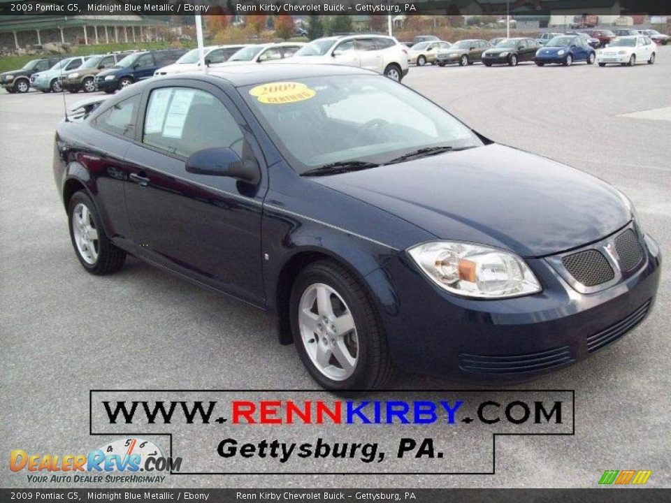 2009 Pontiac G5 Midnight Blue Metallic / Ebony Photo #1