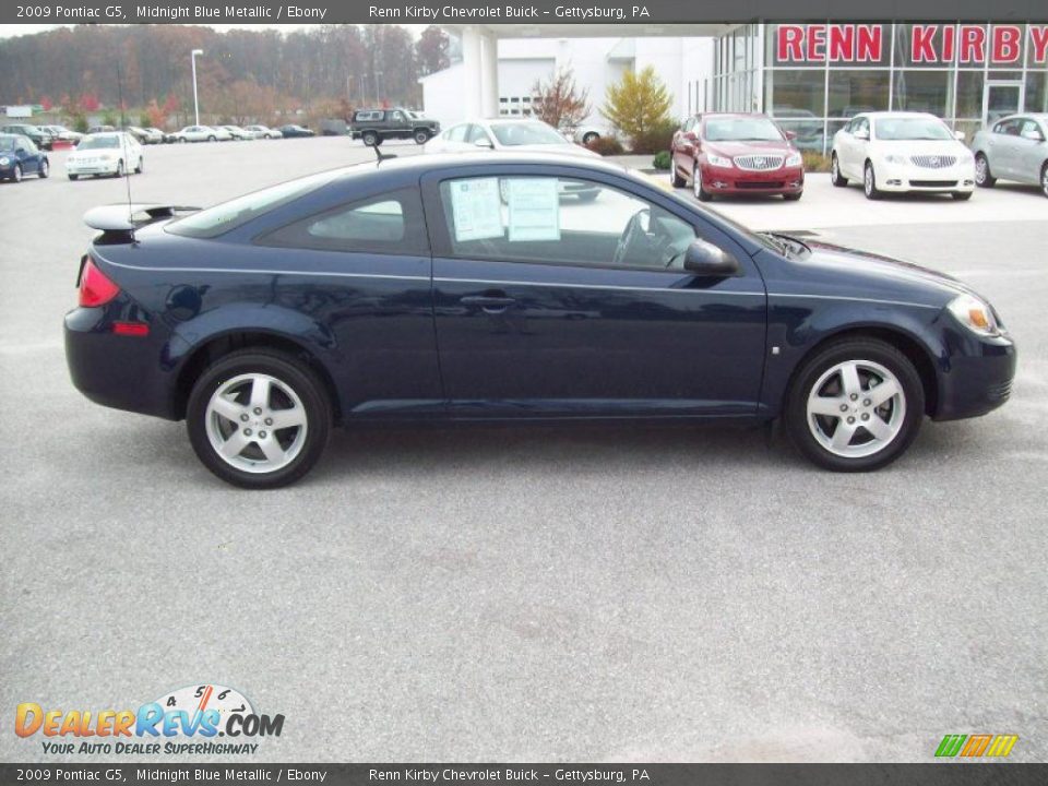 2009 Pontiac G5 Midnight Blue Metallic / Ebony Photo #3