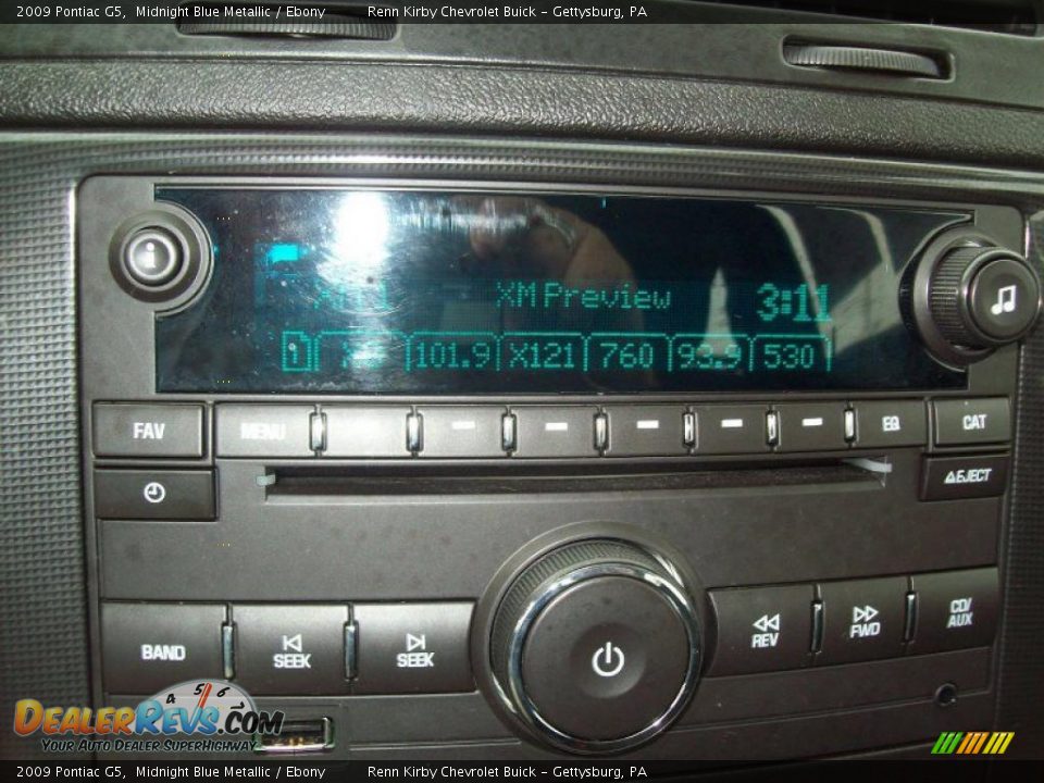 2009 Pontiac G5 Midnight Blue Metallic / Ebony Photo #7