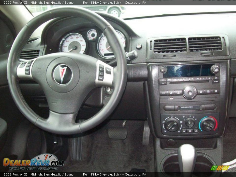 2009 Pontiac G5 Midnight Blue Metallic / Ebony Photo #9