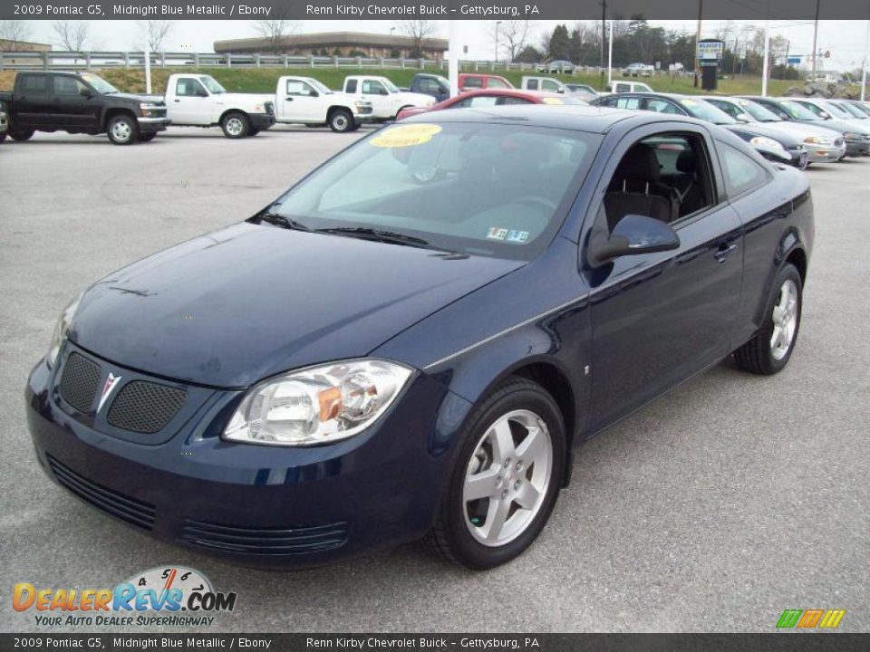 2009 Pontiac G5 Midnight Blue Metallic / Ebony Photo #11