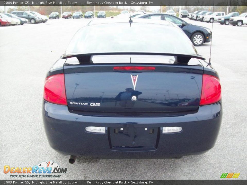 2009 Pontiac G5 Midnight Blue Metallic / Ebony Photo #14