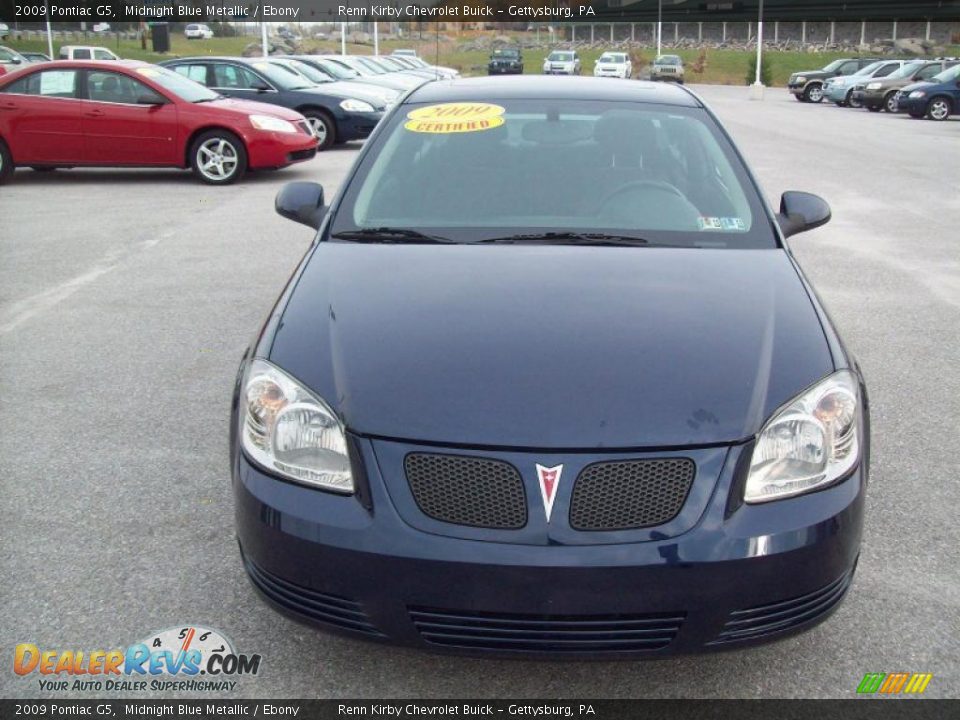 2009 Pontiac G5 Midnight Blue Metallic / Ebony Photo #18