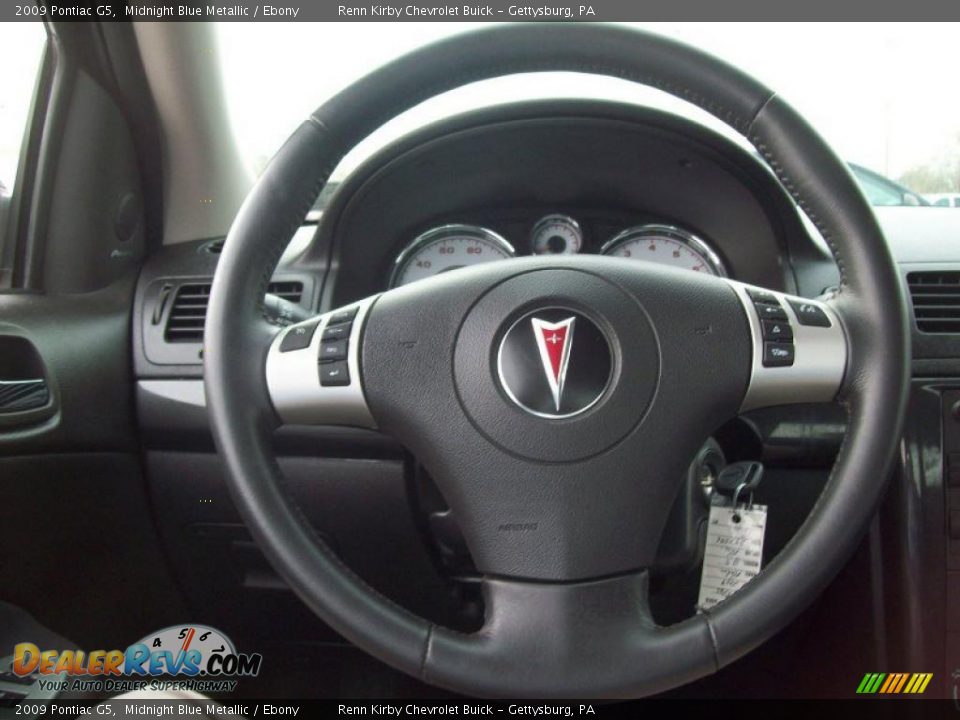 2009 Pontiac G5 Midnight Blue Metallic / Ebony Photo #20