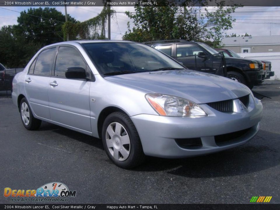 2004 Mitsubishi Lancer ES Cool Silver Metallic / Gray Photo #2