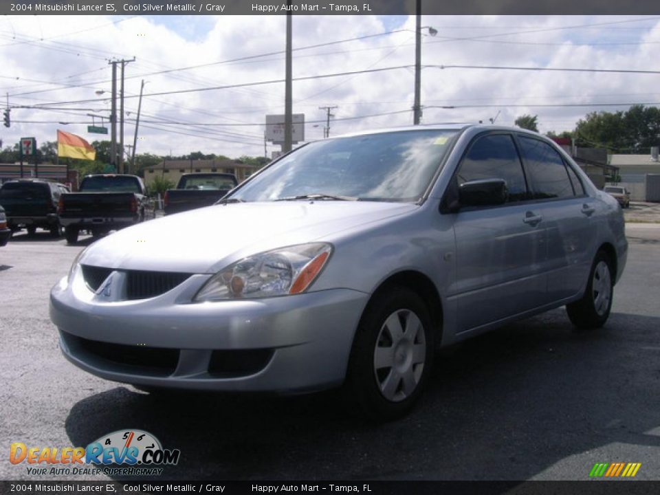 2004 Mitsubishi Lancer ES Cool Silver Metallic / Gray Photo #4