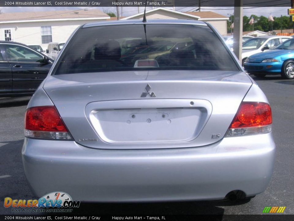 2004 Mitsubishi Lancer ES Cool Silver Metallic / Gray Photo #6