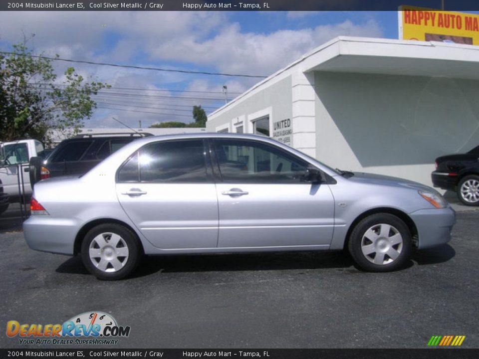 2004 Mitsubishi Lancer ES Cool Silver Metallic / Gray Photo #8