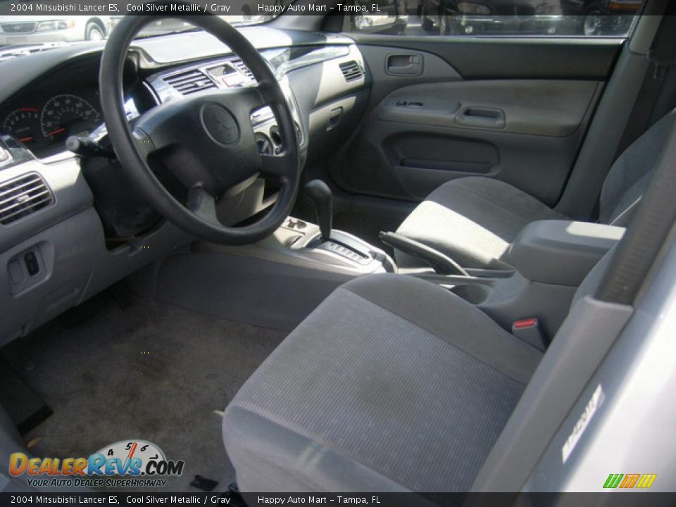 2004 Mitsubishi Lancer ES Cool Silver Metallic / Gray Photo #9