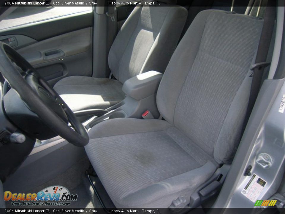 2004 Mitsubishi Lancer ES Cool Silver Metallic / Gray Photo #10