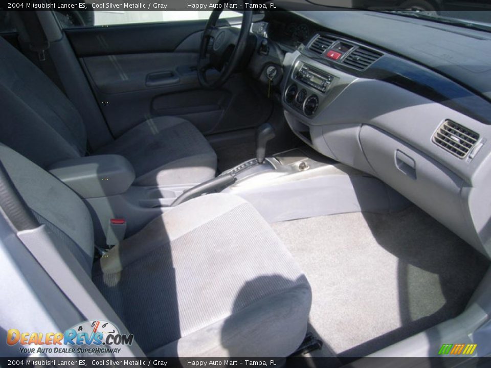 2004 Mitsubishi Lancer ES Cool Silver Metallic / Gray Photo #15