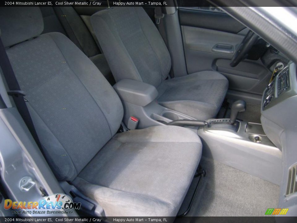 2004 Mitsubishi Lancer ES Cool Silver Metallic / Gray Photo #16
