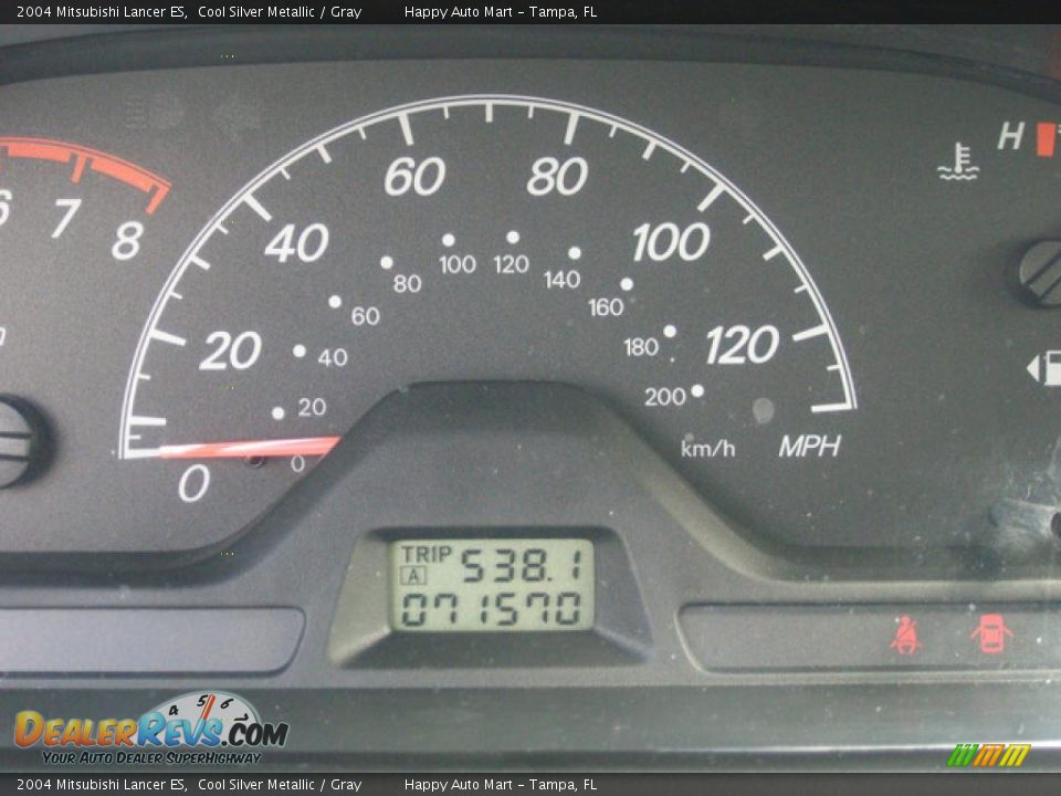 2004 Mitsubishi Lancer ES Cool Silver Metallic / Gray Photo #19