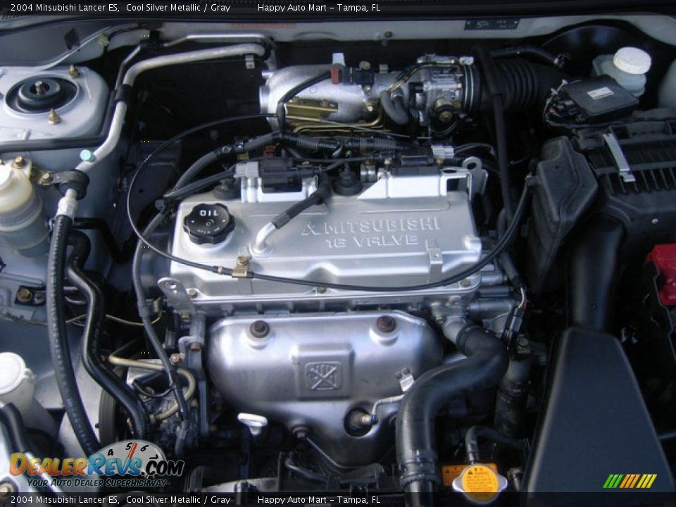 2004 Mitsubishi Lancer ES Cool Silver Metallic / Gray Photo #20