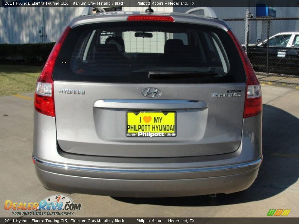 2011 Hyundai Elantra Touring GLS Titanium Gray Metallic / Black Photo #4