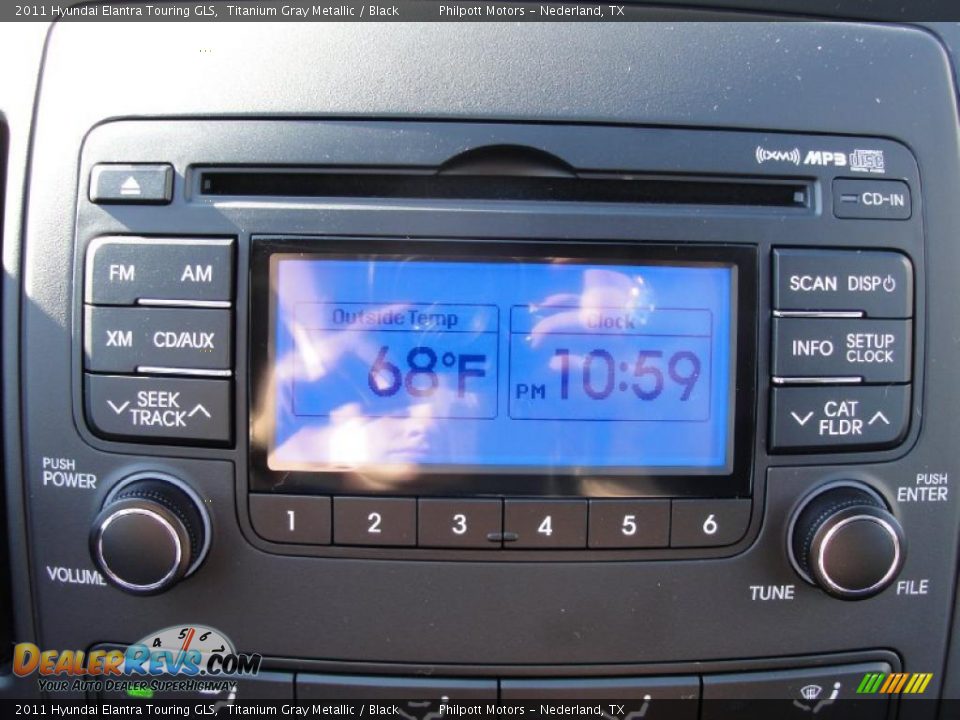 2011 Hyundai Elantra Touring GLS Titanium Gray Metallic / Black Photo #29