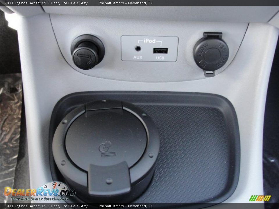 2011 Hyundai Accent GS 3 Door Ice Blue / Gray Photo #27