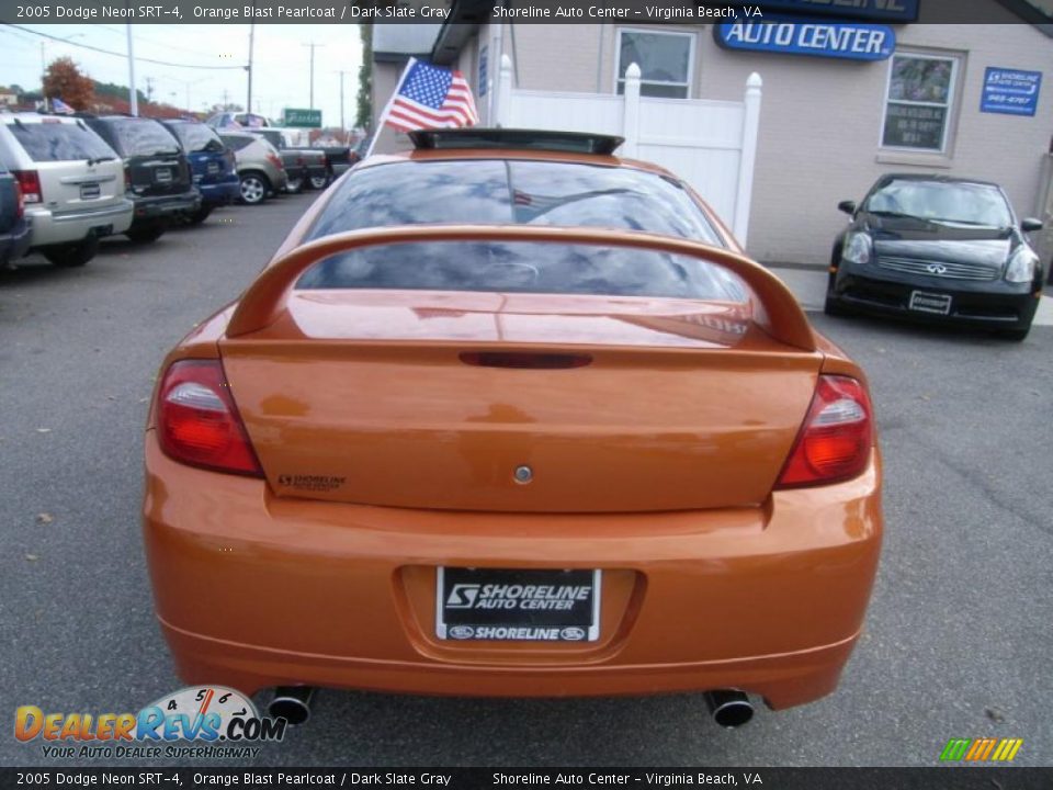 2005 Dodge Neon SRT-4 Orange Blast Pearlcoat / Dark Slate Gray Photo #4